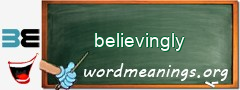 WordMeaning blackboard for believingly